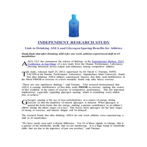 ASEA: Athlete Research Study