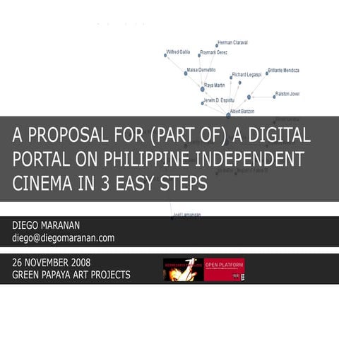 Proposal for a portal to Philippine Cinema using data visualization techniques