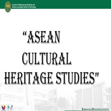 ASEAN CULTURAL AND CUISINE IN THE SOUTHEAST ASIA | PPTX
