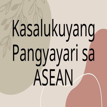 ASEAN ikatlong araw kasalukuyang pangyayari | PPTX
