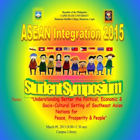 ASEAN Integration 2015 Student Symposium (The Program)