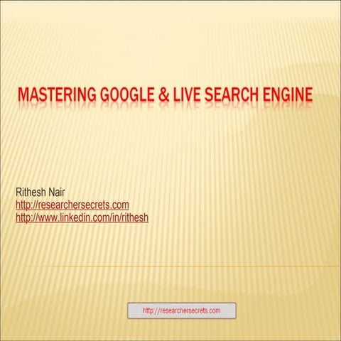 A Search Engine Syntax