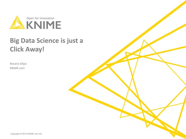 Big Data with KNIME is as easy as 1, 2, 3, ...4!