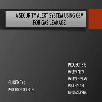 A SECURITY ALERT SYSTEM USING GSM.pptx