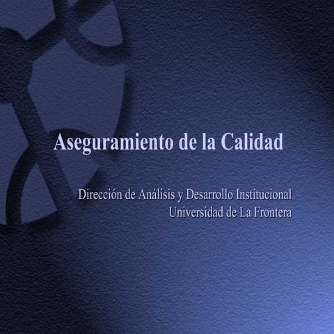 Procedimientos Aseguramiento de la Calidad ES