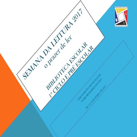 A semana da leitura no 1º ciclo ppt