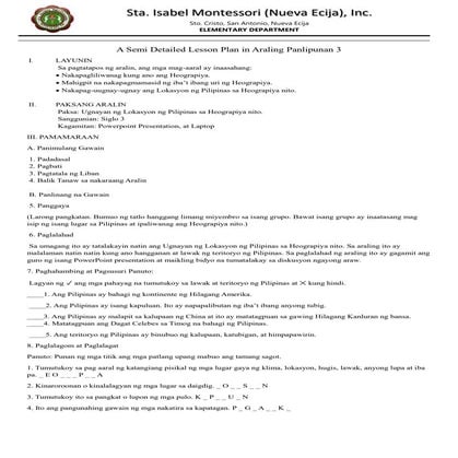 A Semi Detailed Lesson Plan in Araling Panlipunan 3.docx