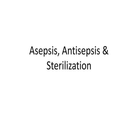 Asepsis
