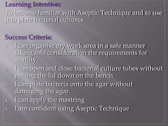 Pure culture techniques | PPTX | Infectious Diseases | Diseases and ...