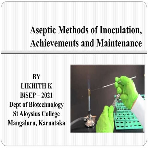 Aseptic technique | PPTX