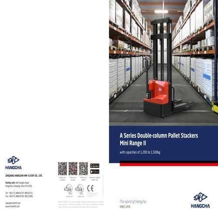 A series mini range pallet stacker double column II | PDF