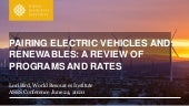 Pairing Electric Vehicles and Renewables: A Review of Programs and Rates