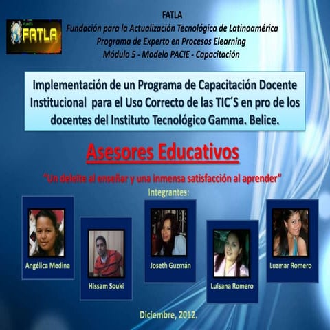 Asesores educativos fase planificación