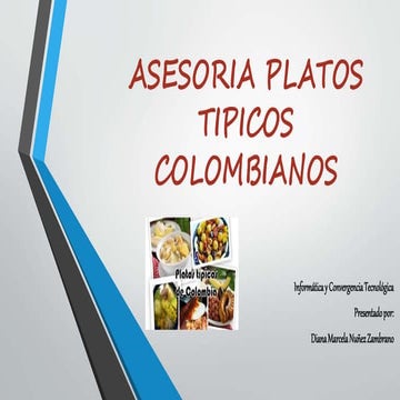 Asesoria platos tipicos colombianos   diana