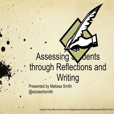 Assessing Students through Reflections and Writing