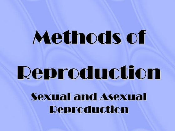 Asexual reproduction ppt | PPT | Reproductive Health | Diseases and ...