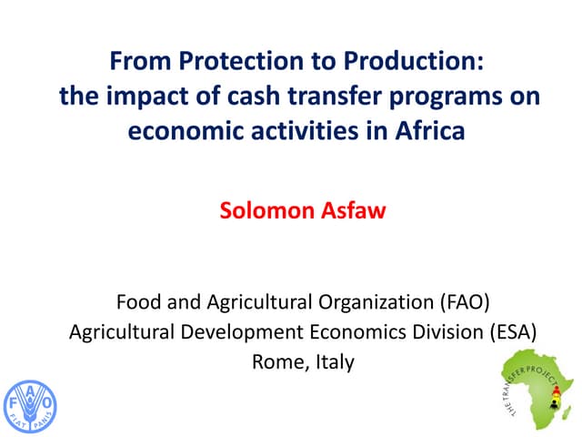From Protection to Production: the impact of cash transfer programs on economic activities in Africa