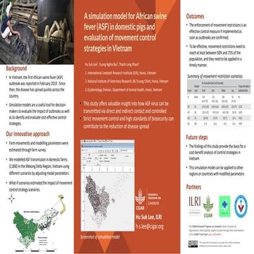 A simulation model for African swine fever in domestic pigs and evaluation of...