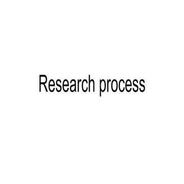 research process  power point presentation