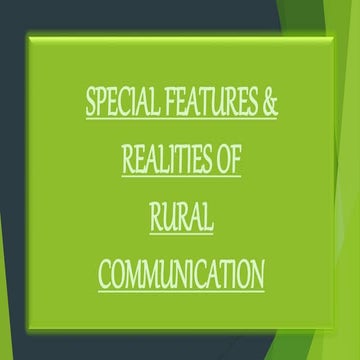 Rural development ppt | PPTX