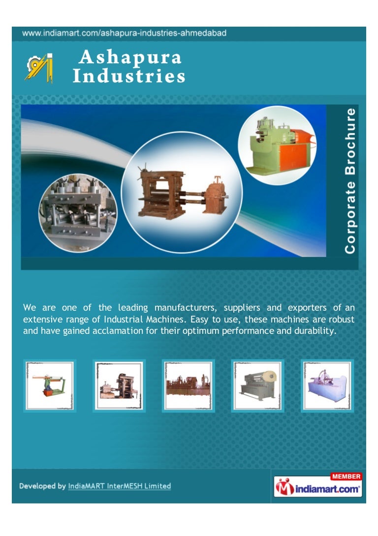 Ashapura Industries, Ahmedabad, Industrial Machinery