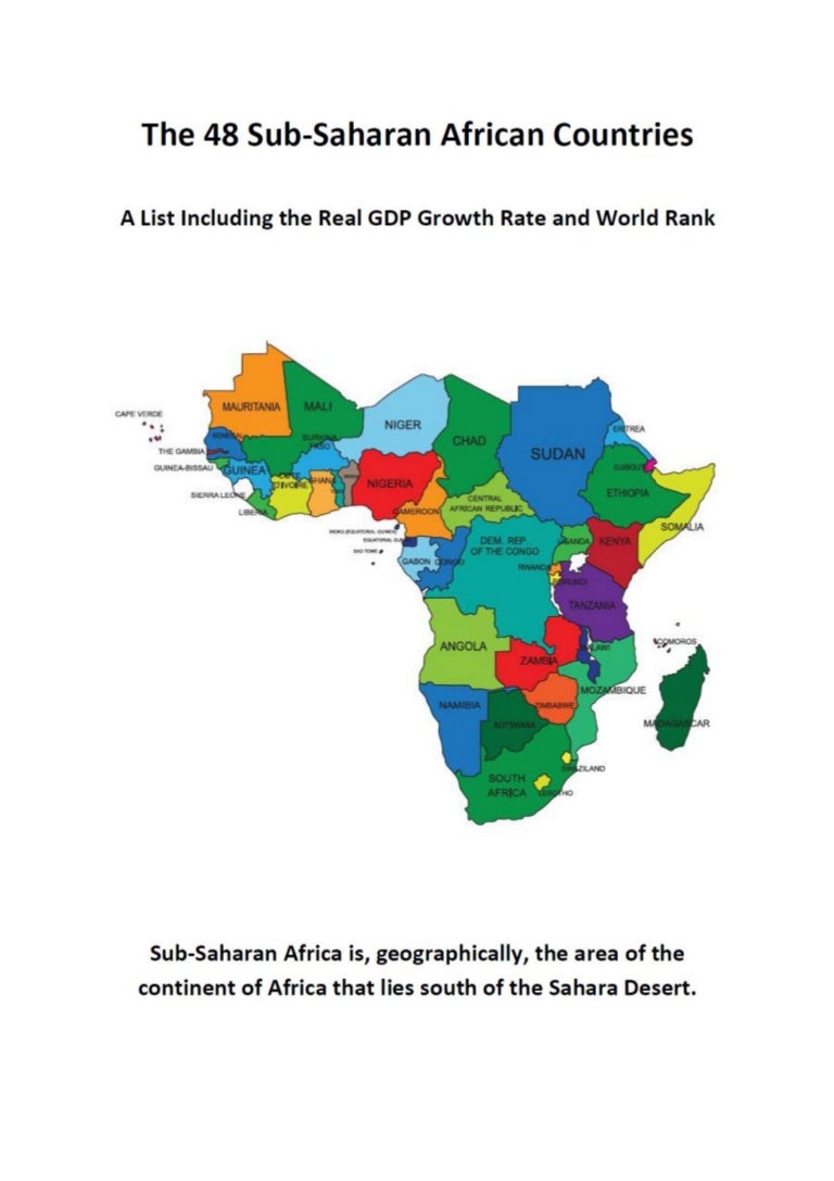 The 48 SubSaharan African Countries