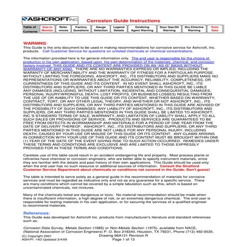 Ashcroft Corrosion Guide