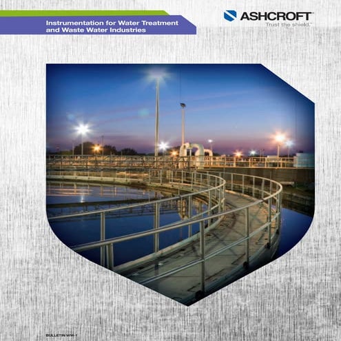 Ashcroft Gauges - Instrumentation For Water & Waste Water Treatment Industries