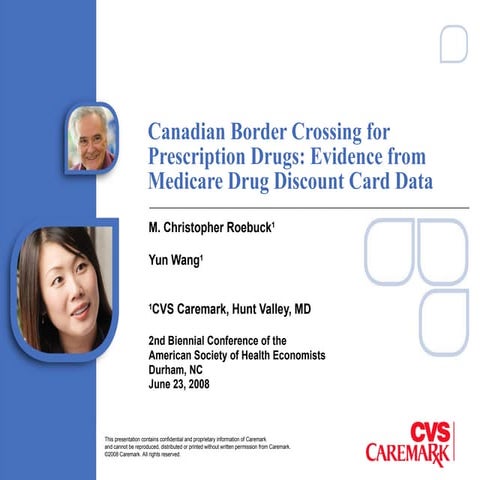 Canadian Border Crossing for Prescription Drugs