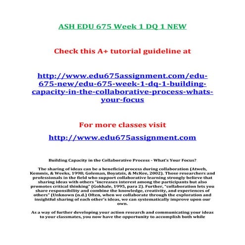 Ash edu 675 week 1 dq 1 new