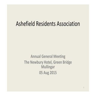 Ashefield Residents Association 201...
