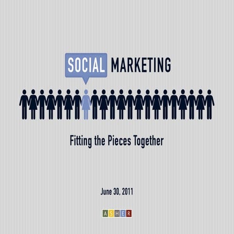 Social Marketing: Fitting the Pieces Together