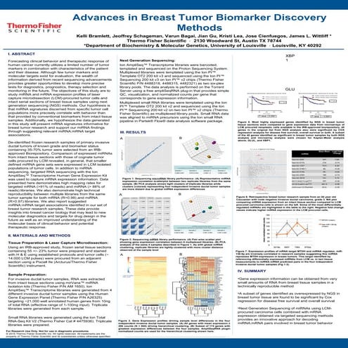 Advances in Breast Tumor Biomarker Discovery Methods