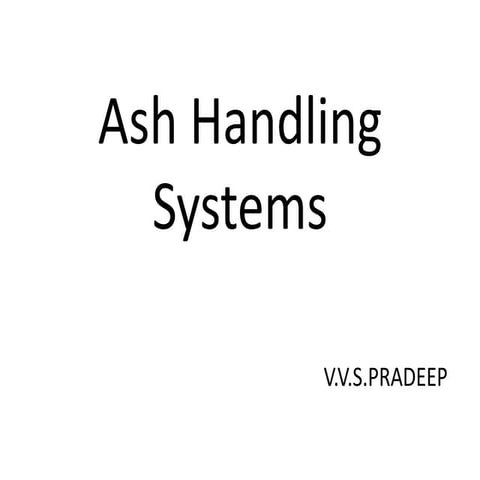 Ash handling system