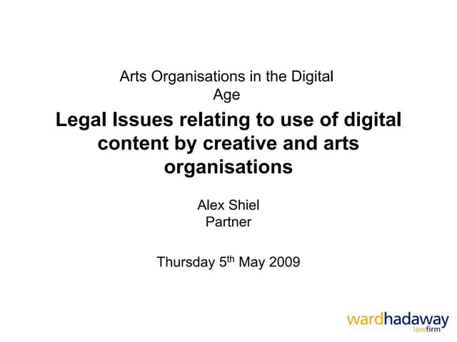 Own-It IP Presentation by Alex Shiel, Ward Hadaway.