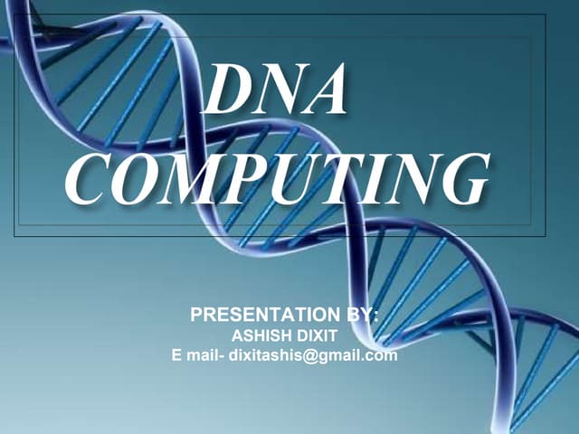 DNA computing