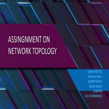 NETWORK TOPOLOGY | PPT