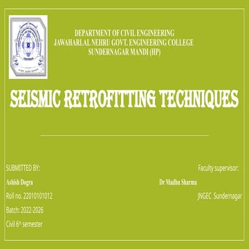 Ashish Seminar Presentation.pptx on retrofitting