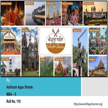 Presentation on Tourism in kolhapur.....