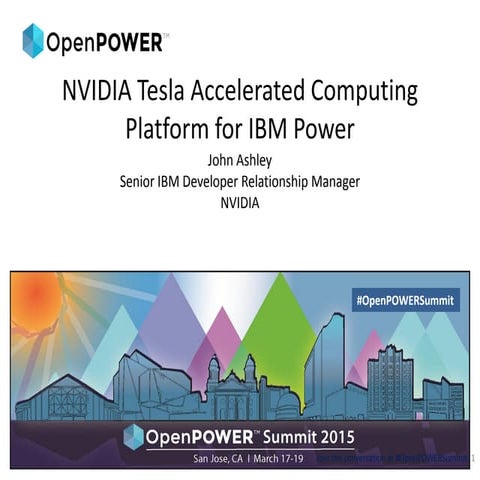 NVIDIA Tesla Accelerated Computing Platform for IBM Power