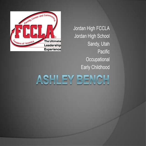 Ashley bench fccla