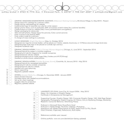 Ashley Bickel Resume