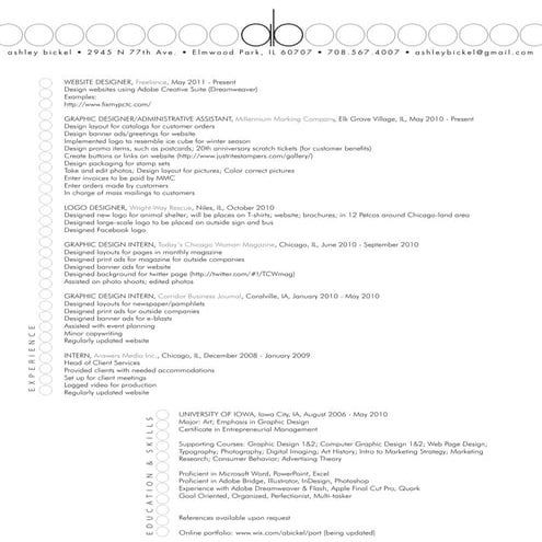 Ashley Bickel Resume