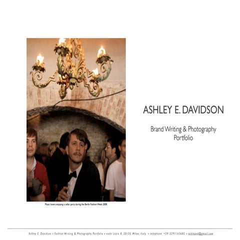 Ashley E Davidson Portfolio