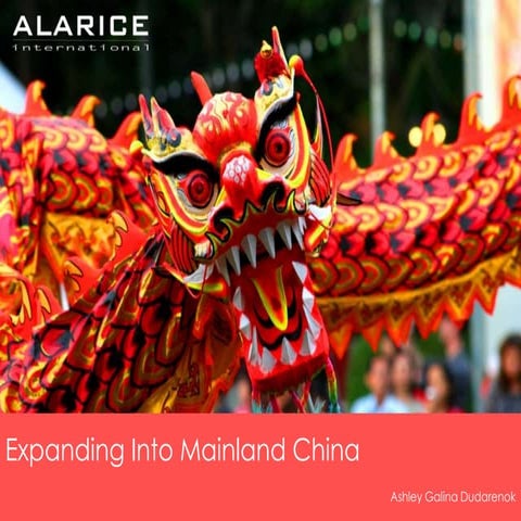 Expanding into Mainland China