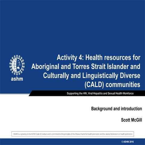 Activity 4: Health resources for Aboriginal and Torres Strait Islander and Cu...