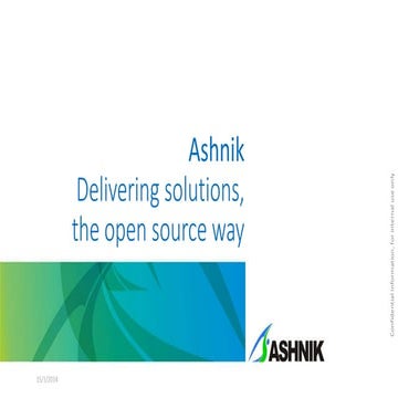 Ashnik Solutions and Values