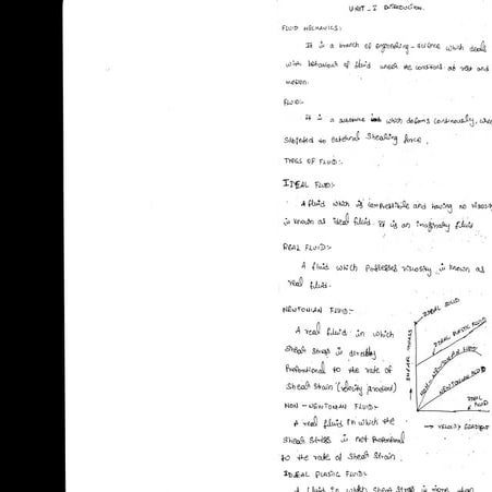 CE6451 - FLUID MECHANICS AND MACHINERY NOTES 