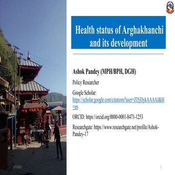 Ashok_Health_Status_of_Arghakhanchi_Ashok.pptx