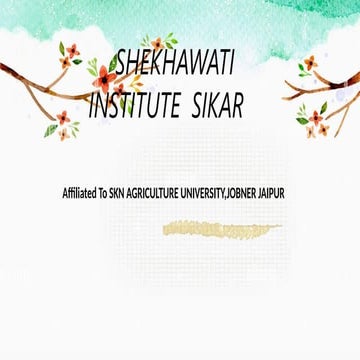 B.sc Agriculture all university 4th year | PPTX